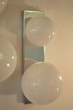 Load image into Gallery viewer, VINTAGE / Chrome &amp; Glass Wall Sconces
