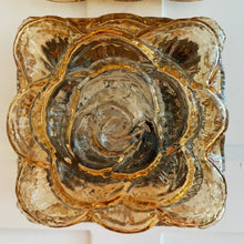 Load image into Gallery viewer, ERCO / Vintage Floral Flush/Wall Mount Lights - Amber Glass
