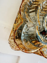 Load image into Gallery viewer, ERCO / Vintage Floral Flush/Wall Mount Lights - Amber Glass

