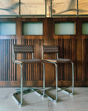 Load image into Gallery viewer, CESCA X MISSONI / Pair of Missoni Home Upholstered Bar Stools
