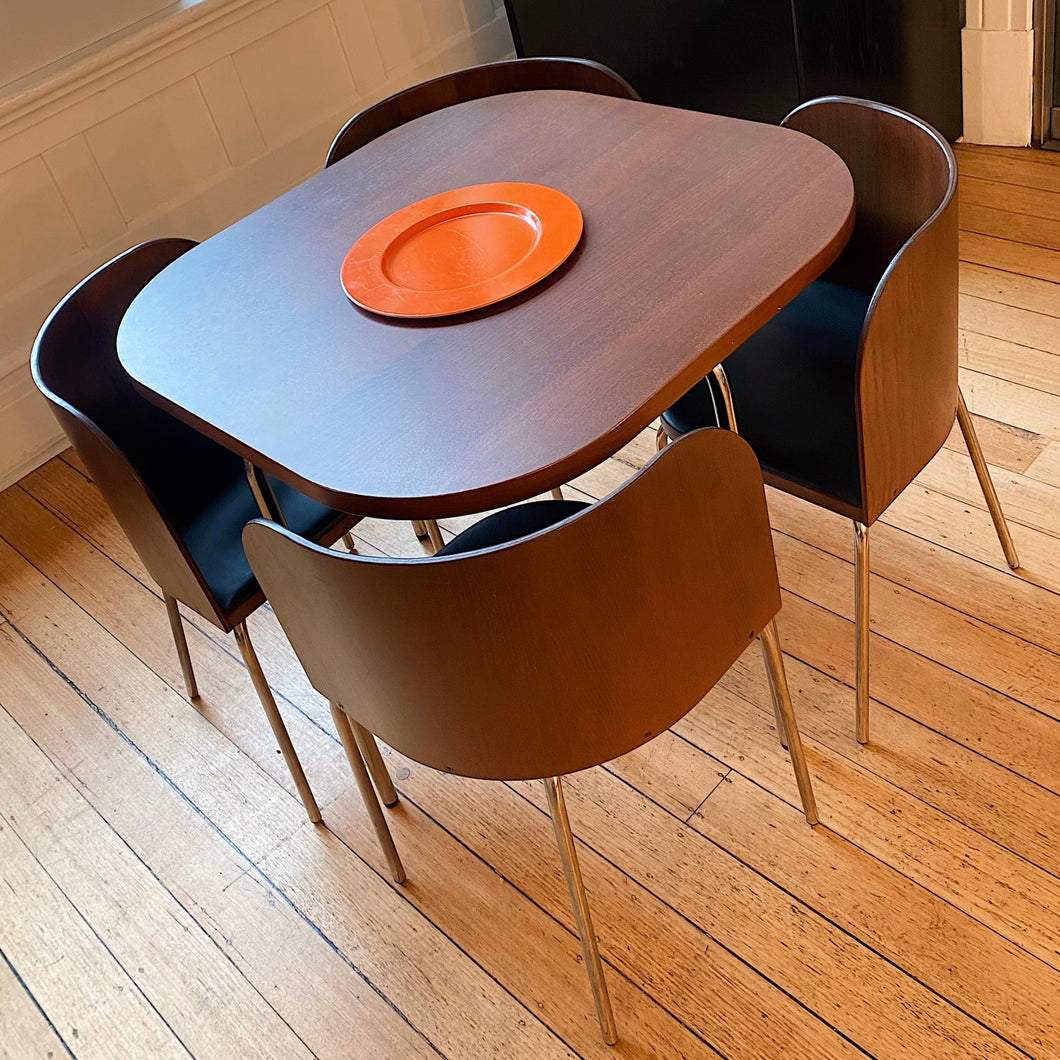 Ikea space saving table store and chairs