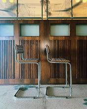 Load image into Gallery viewer, CESCA X MISSONI / Pair of Missoni Home Upholstered Bar Stools
