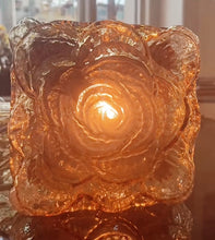Load image into Gallery viewer, ERCO / Vintage Floral Flush/Wall Mount Lights - Amber Glass
