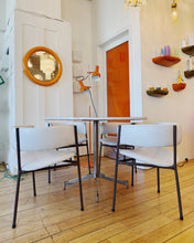 Load image into Gallery viewer, VINTAGE / Retro 3-Legged Vinyl Dining Chairs - Set of 4
