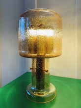 Load image into Gallery viewer, VINTAGE / French Bubble Glass Gold Table Lamp
