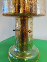 Load image into Gallery viewer, VINTAGE / French Bubble Glass Gold Table Lamp
