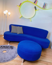 Load image into Gallery viewer, FANTASY #425 / Curved Cobalt Blue Cloud Sofa + Ottoman
