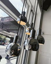 Load image into Gallery viewer, MID CENTURY / Five Drop Chrome Cascading Pendant
