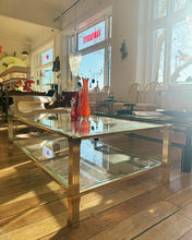 Load image into Gallery viewer, PIERRE VANDEL / Gold Pillar Coffee Table
