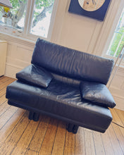 Load image into Gallery viewer, POST MODERN / XL Italian Leather Armchair - B&amp;B Italia Style

