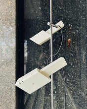 Load image into Gallery viewer, OSLO / 1980s Ivory Space Age Dual Head Floor Lamp
