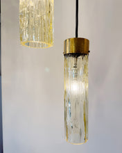 Load image into Gallery viewer, TRONCHI / Vintage Sungold Glass Cascading Pendant
