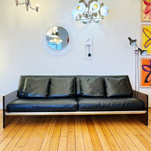 Load image into Gallery viewer, ACERBIS / Gem Leather Sofa w/Acrylic Smoke Sides by Lodovico Acerbis
