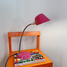 Load image into Gallery viewer, HELMET / Gooseneck Desk Lamp Citrus Orange &amp; Pink
