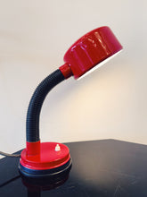 Load image into Gallery viewer, VINTAGE / Retro Gooseneck Desk Lamp - Red
