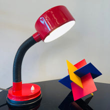 Load image into Gallery viewer, VINTAGE / Retro Gooseneck Desk Lamp - Red
