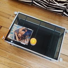 Load image into Gallery viewer, VINTAGE / Heavy Chrome Coffee Table

