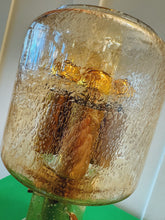 Load image into Gallery viewer, VINTAGE / French Bubble Glass Gold Table Lamp
