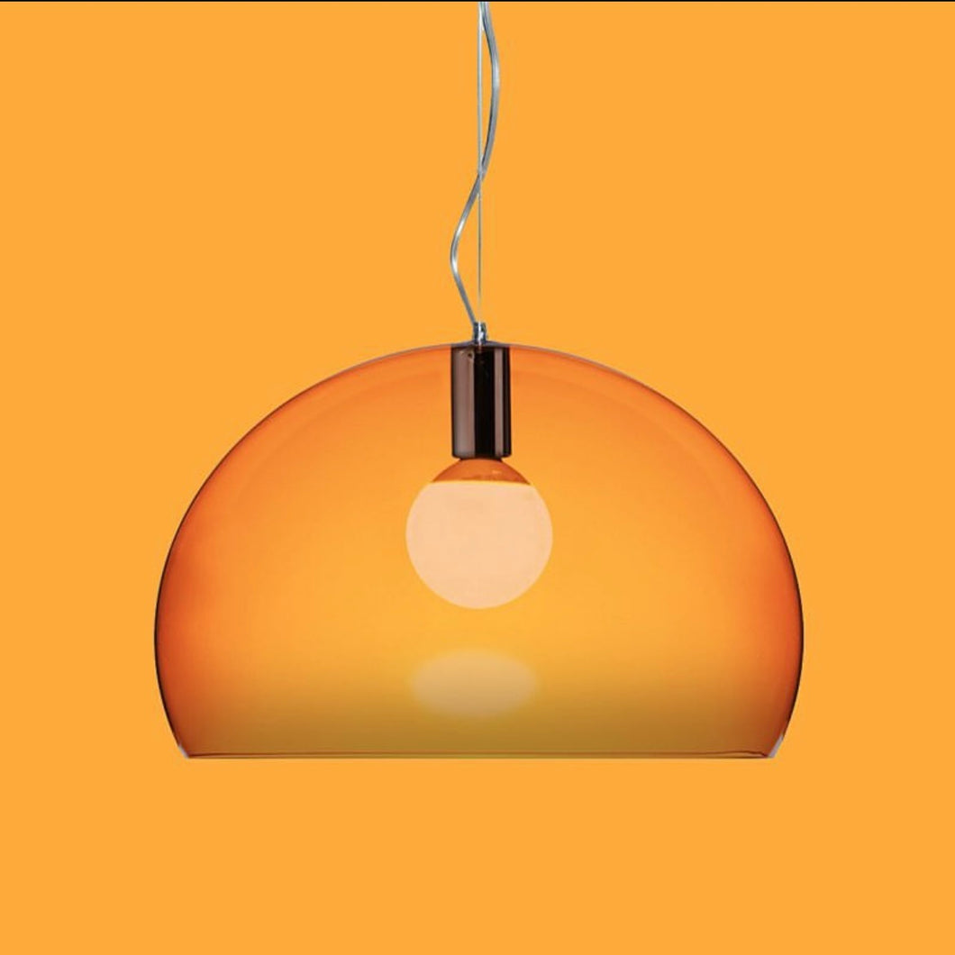 KARTELL / FL/Y Orange Pendant Lamp by Ferruccio Laviani