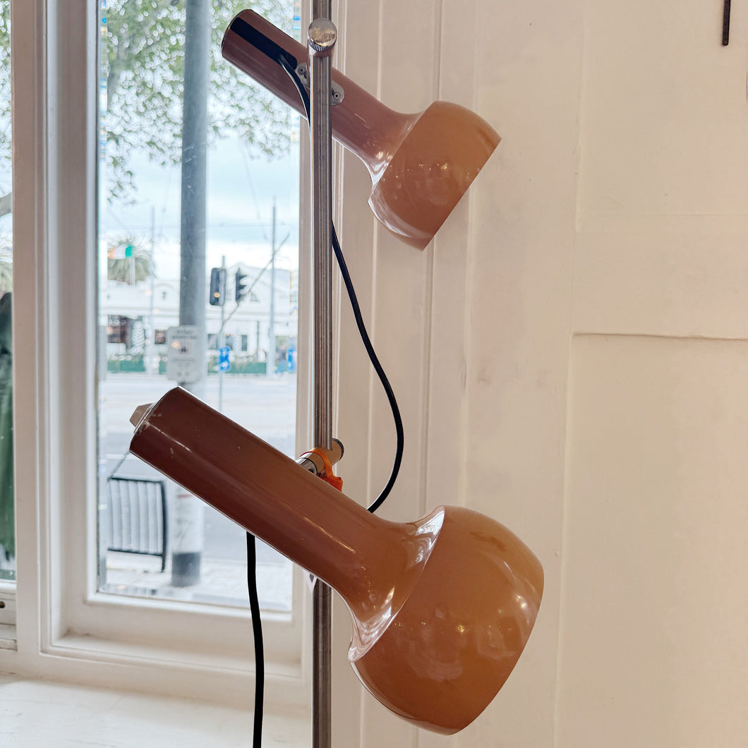 OSLO AUSTRALIA / Dual Head Floor Lamp - Dark Apricot