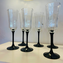 Load image into Gallery viewer, VINTAGE / Black Widow Champagne Flutes
