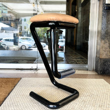 Load image into Gallery viewer, NYLEX / Tubular Paperclip Stool - Black/Tan
