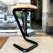 Load image into Gallery viewer, NYLEX / Tubular Paperclip Stool - Black/Tan
