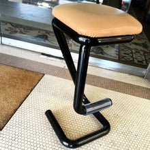Load image into Gallery viewer, NYLEX / Tubular Paperclip Stool - Black/Tan
