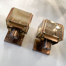 Load image into Gallery viewer, KEMPTHORNE / Bronze Mirrored Cube Sconces
