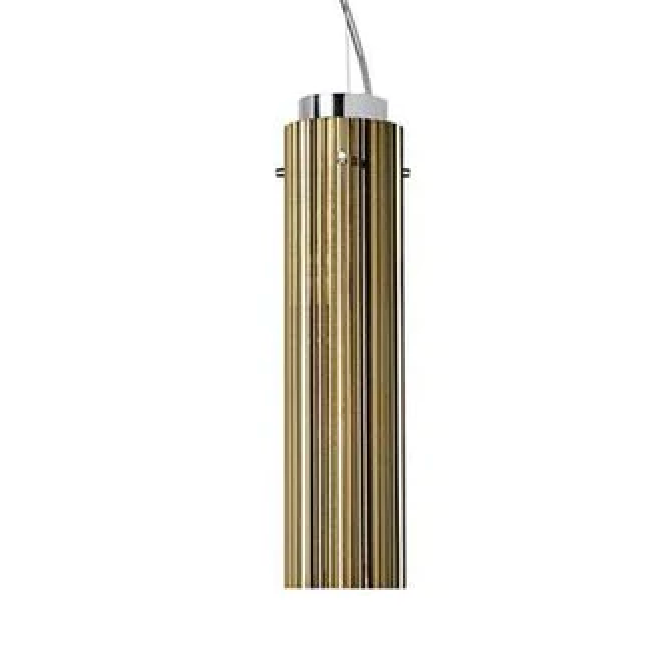KARTELL / Rifly Metallic Gold Suspension Lamp by Ludovica + Roberto Palomba