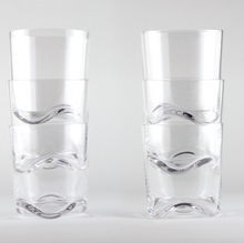 Load image into Gallery viewer, MAARTEN BAPTIST / Wavy Crystal Whiskey Glasses
