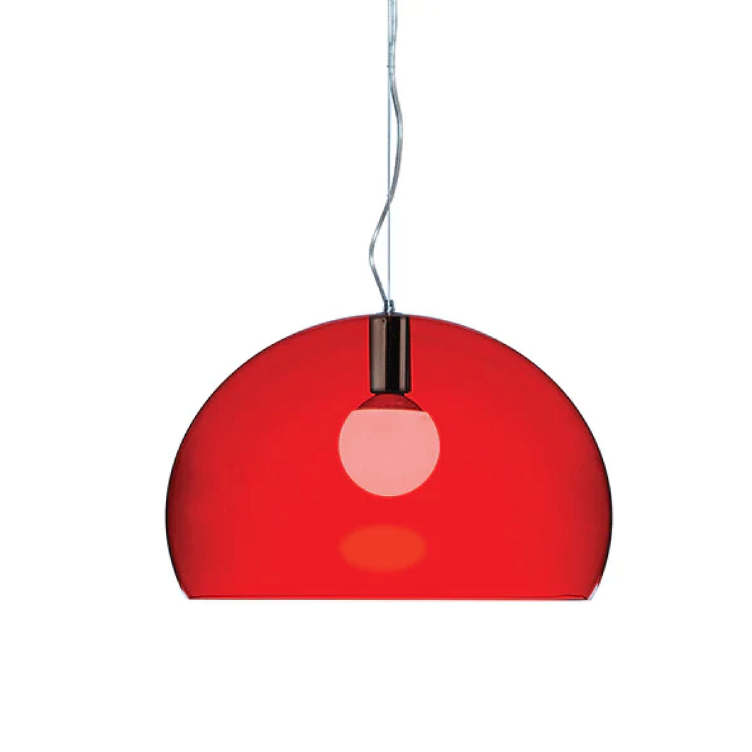 KARTELL / FL/Y Red Pendant Suspension Lamp by Ferruccio Laviani