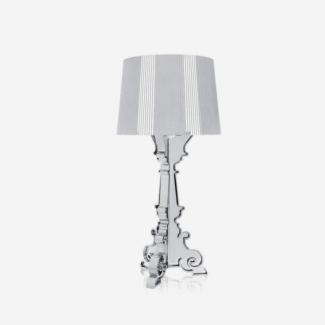 KARTELL / Metallic Silver Bourgie Table Lamp by Ferruccio Laviani