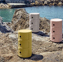 Load image into Gallery viewer, KARTELL / Butter Yellow Bio Componibili Modular Storage Unit by Anna Castelli Ferrieri
