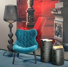 Load image into Gallery viewer, KARTELL / Black Recycled Componibili Modular Storage Unit by Anna Castelli Ferrieri

