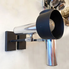 Load image into Gallery viewer, FAMCO / Chrome &amp; Matte Black Spot Sconce Light
