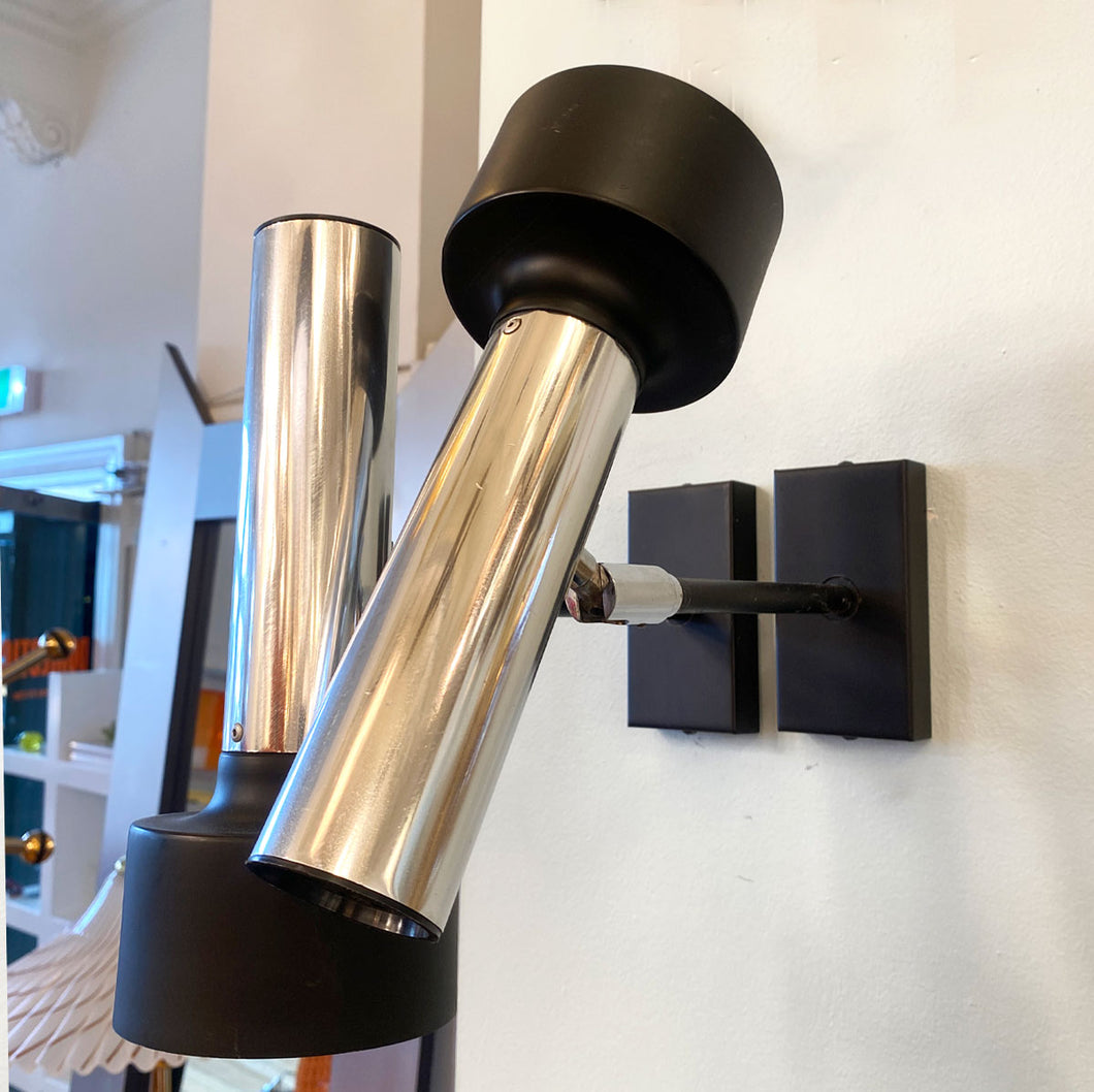 FAMCO / Chrome & Matte Black Spot Sconce Light