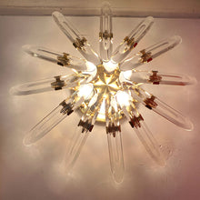 Load image into Gallery viewer, STARBURST / Acrylic Prism &amp; Brass Frame Wall Light
