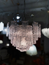 Load image into Gallery viewer, J.T. KALMAR / 1960s XL Austrian Ice Glass Chandelier
