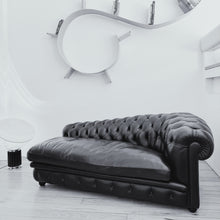 Load image into Gallery viewer, POLTRONA FRAU / Chester Black Leather Chaise by Reno Frau
