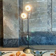 Load image into Gallery viewer, FANTASY #323 / Vintage Gold on Gold Dual Head Floor Lamp
