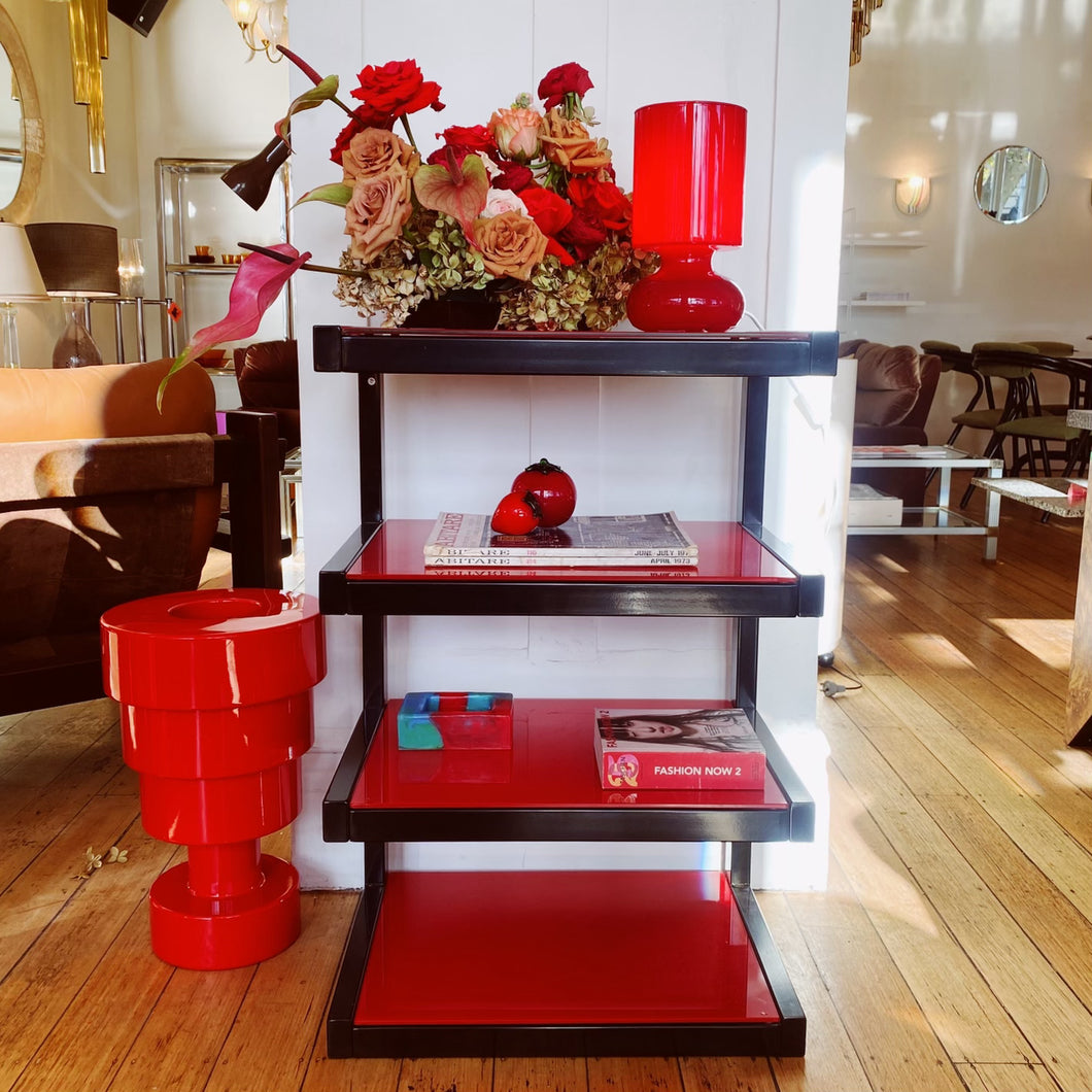 NORSTONE DESIGN / Esse Four Tiered Red Display Shelf