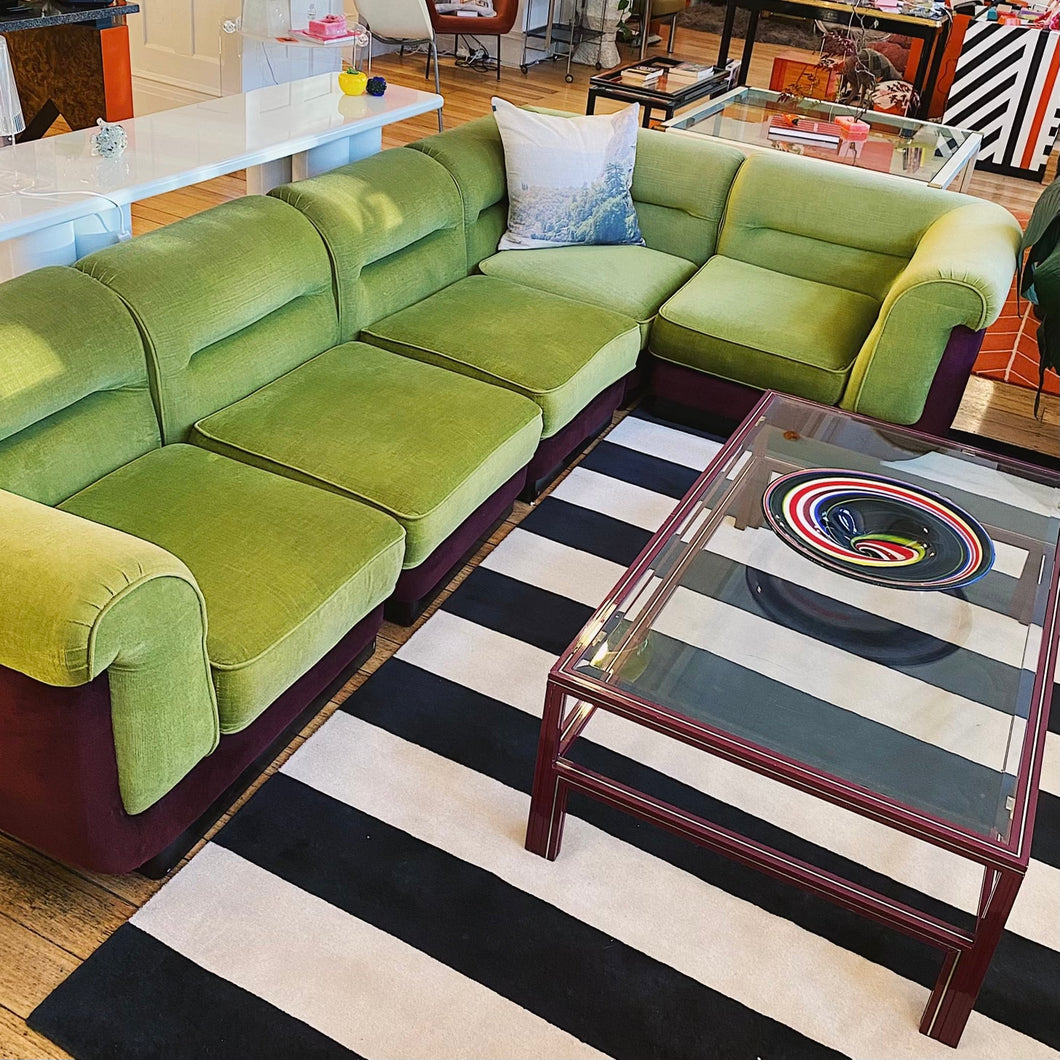 FANTASY #326 / VandeRoza 1970’s Modular Sofa / Pistachio + Berry