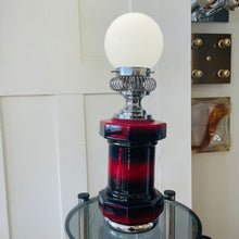 Load image into Gallery viewer, FANTASY #306 / Italian ‘Toolbox’ Ceramic &amp; Chrome Lamp
