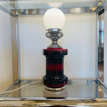 Load image into Gallery viewer, FANTASY #306 / Italian ‘Toolbox’ Ceramic &amp; Chrome Lamp
