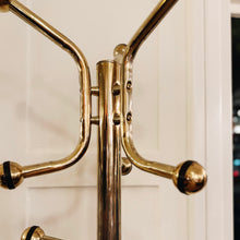 Load image into Gallery viewer, MODERNIST / 1970s Gold + Marble Parrot Coat Rack &amp; Umbrella Stand

