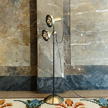 Load image into Gallery viewer, FANTASY #323 / Vintage Gold on Gold Dual Head Floor Lamp
