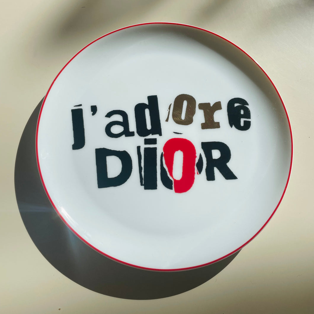 CHRISTIAN DIOR/ J’Adore Dior Galliano 2000s Plate