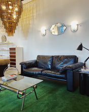 Load image into Gallery viewer, VINTAGE / The Pretzel Chrome + Smoked Glass Coffee Table
