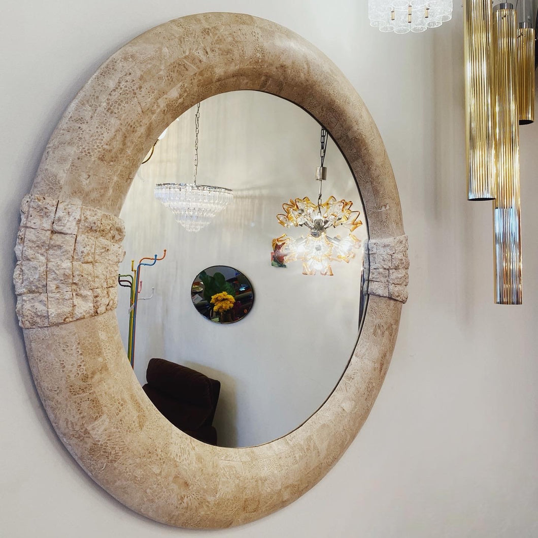 FANTASY #305 / Mactan Tessellated XL Round Mirror